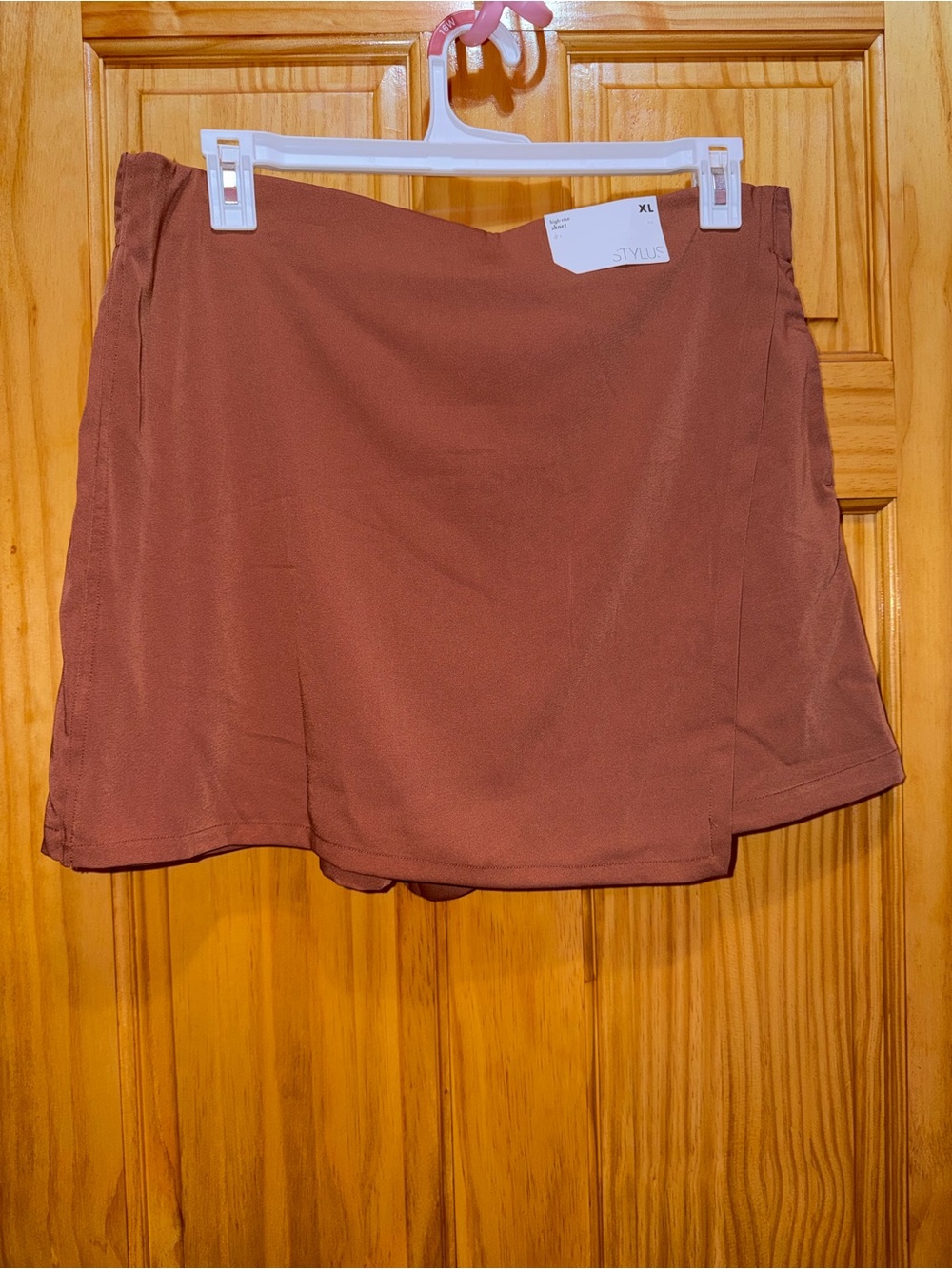 STYLUS Rust Brown A-Line Skort